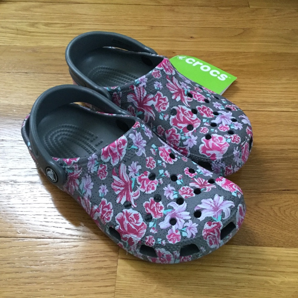 Floral Crocs